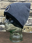 Grey w/Black Stripe AS Beanie
